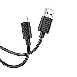 Кабель Hoco X88 Gratified charging data cable for Lightning Black