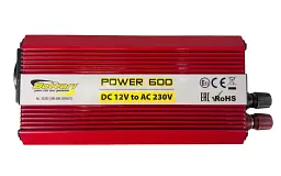 Інвертор Bottari Power-600 12В 220В 600W автомобільний - мініатюра 2