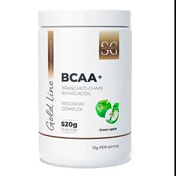 Лейцин, ізолейцин, валін Sport Generation Gold Premium BCAA+, 520 грам для підвищення енергії та витривалості - Зелене яблуко
