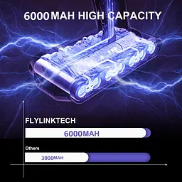 Оновлена батарея V6 на 0.10 Ач Заміна акумулятора 25.2 В V10 для Dyson V10 Абсолютна моторна голова тварини Пухнастий SV12 - мініатюра 4