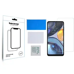 Скло захисне BeCover Motorola Moto E32s 3D Crystal Clear Glass (709734) - мініатюра 3