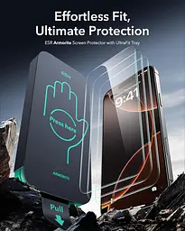 Захисне скло ESR 9H+ для iPhone 16 Pro, 3 шт. - мініатюра 7