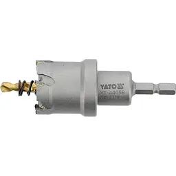 Свердло коронка по металу TCT Yato Ø32x103 мм товщина до 25 мм з напрямним 6-гранний хвіст 1/4 (YT-44059) - мініатюра 2