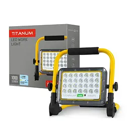 LED прожектор акумуляторний Titanum 20W 1000Lm 5000K (27549-000)