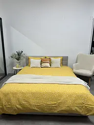 Комплект постільної білизни Ecotton полуторний 250951 Квiтка на жовтому (24278) - мініатюра 2