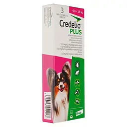 Протипаразитарні таблетки для собак Credelio Plus від бліх, кліщів та гельмінтів 2.8-5.5 кг 3 шт. - мініатюра 4