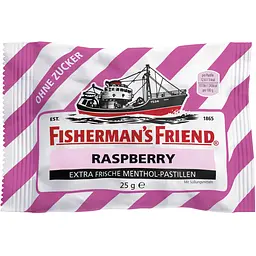 Льодяники Fisherman's Friend Raspberry без цукру 25g