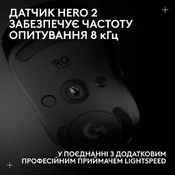 Мишка Logitech G Pro 2 Lightspeed Wireless Black (910-007295) - мініатюра 9