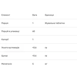 Мелатонін Bluebonnet Nutrition Earth Sweet Chewables зі смаком малини 5 мг 60 таблеток - мініатюра 3