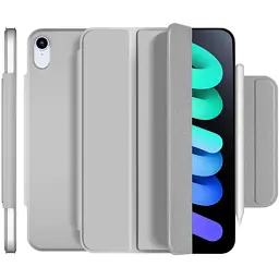 Чохол до планшета BeCover Magnetic Buckle Apple iPad mini 6 2021 Gray (706827) - мініатюра 2