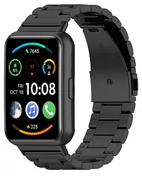 Металевий ремінець Primolux для смарт-годинника Huawei Watch Fit 2 Black - мініатюра 3