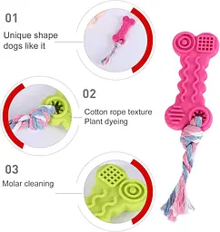 Жувальна іграшка-кістка з канатом для собак Derby Bone Shaped Dog Chew Toy - мініатюра 4