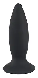 Анальна пробка Black Velvets Rechargeable Plug Small 11 см (чорний)