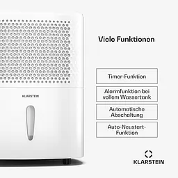 Осушувач повітря Klarstein DryFy 10л (10046366) - мініатюра 4
