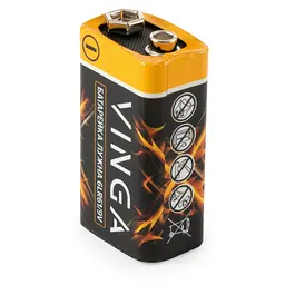 Батарейка Vinga 9V 6LR61 Alkaline (VJAB9V1) - мініатюра 2