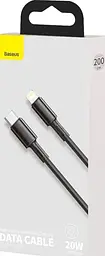 Кабель Baseus High Density Braided Type-C to Lightning PD 20W (2m) black (CATLGD-A01) - мініатюра 7
