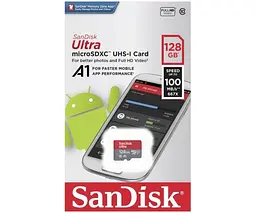 Карта пам'яті SanDisk Ultra microSDXC UHS-I 128GB (SDSQUNC-128G-AN6MA) - мініатюра 2