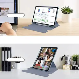 Чохол BeCover 360° Rotatable для Samsung Galaxy Tab S9 Plus SM-X810/SM-X816 /S9 FE Plus (710403) - мініатюра 2
