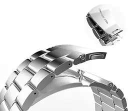 Металевий ремінець Mijobs для фітнес браслета Huawei Honor Band 6 Silver - мініатюра 3