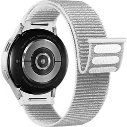 Ремінець ArmorStandart Nylon Band для Samsung Galaxy Watch 7/FE/6/6 Classic/5/5 Pro/4/4 Classic White (ARM86852) [151795]