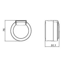 Розетка Ovivo Electric xOne з заземленням та кришкою антрацит - мініатюра 7