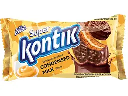 Печиво-сендвіч КОНТІ "Super Kontik" смак згущеного молока 90г
