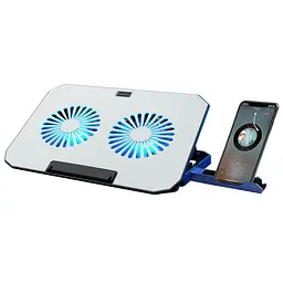 Підставка для ноутбука UFT P3S22 охолоджувальна 2 USB 2 вентилятори біла 
