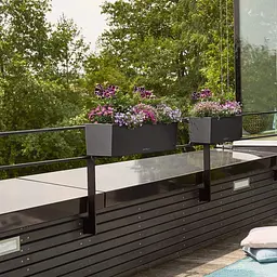 Вазон Lechuza Balconera Stone 80 пісочно-бежевий (15661) - мініатюра 3