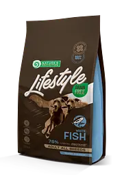 Сухий беззерновий корм з білою рибою для собак всіх порід Nature's Protection Lifestyle Grain Free White Fish, 1.5 кг