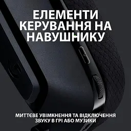 Ігрова гарнітура Logitech G535 Lightspeed Wireless Black (981-000972) - мініатюра 7