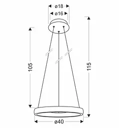 Люстра Candellux 31-28457 Hashim - мініатюра 3