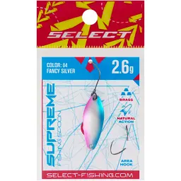 Блешня Select Supreme 2.6g 30mm #04 Fancy Silver - мініатюра 2