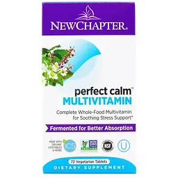 Мультивітаміни New Chapter Perfect Calm заспокійливі 72 таблетки