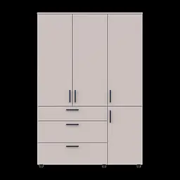 Шафа для одягу Doros Торн Кашемір 3 ДСП/3Ш (штанга) 135х51.6х200 (44900497) - мініатюра 11