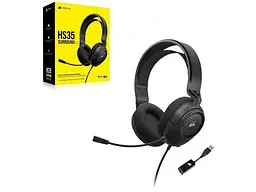 Гарнітура Corsair HS35 SURROUND v2 Black (CA-9011386) - мініатюра 2