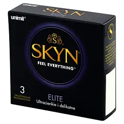 Ультратонкі презервативи Unimil Skyn Elite безлатексні 3 шт. - мініатюра 2