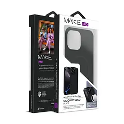 Чохол MAKE Apple iPhone 16 Pro Max Silicone Solo Black - мініатюра 3