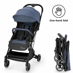 Прогулянкова коляска Kinderkraft Indy Denim - мініатюра 6