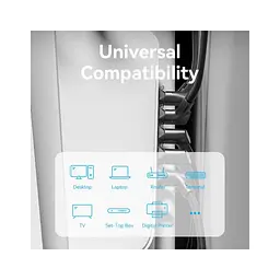 Патч-корд 1м STP cat 8 RJ-45 90° corner black Vention (IKLBF) - мініатюра 9