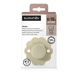 Пустушка Suavinex Wonder фізіологічна силіконова 6-18 місяців світло-жовта - мініатюра 3