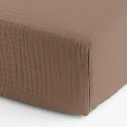 Простирадло на резинці муслін Cosas Brown 200х200х20 см (019Muslin_Brown_200x200x20) - мініатюра 5