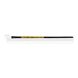 Пензель щетина плоска AMBER 2306F №5 довга ручка ROSA (4823098533344)