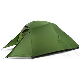 Намет Naturehike Cloud Up 1 Updated NH18T010-T надлегкий одномісний з футпринтом 20D темно-зелений - мініатюра 2
