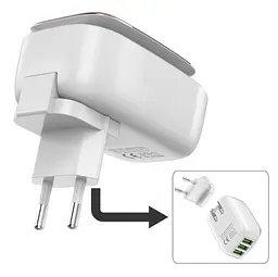 Нічник і мережевий зарядний пристрій Ldnio A4405 4 USB + кабель USB to Type-C - мініатюра 8