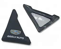 Захист кутів дверей Geely 2 шт Гумові 45х58х47 мм на скотчі Чорні Посилені (протиударні чохли від сколів) - мініатюра 2