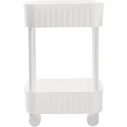 Етажерка Violet House Honeycomb 2-х ярусна біла (6021 Honeycomb 2 пол. WHITE 17*27*43 см) - мініатюра 2