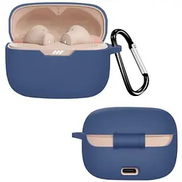 Чохол-накладка DK Silicone Candy Friendly з карабіном для JBL Tune 235NC (016034) (dark blue)
