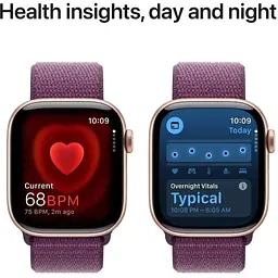 Смарт-годинник Apple Watch Series 10 GPS 42mm Rose Gold Aluminum Case w. Plum Sport Loop (MWWK3) - мініатюра 5