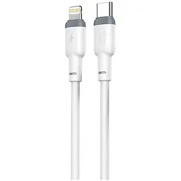 USB Кабель XO NB208A Type-C-Lightning Liquid Silicone 20W 3A 1.0m Білий