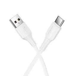 Кабель HOCO X120 Beneficio charging data cable Type-C Білий